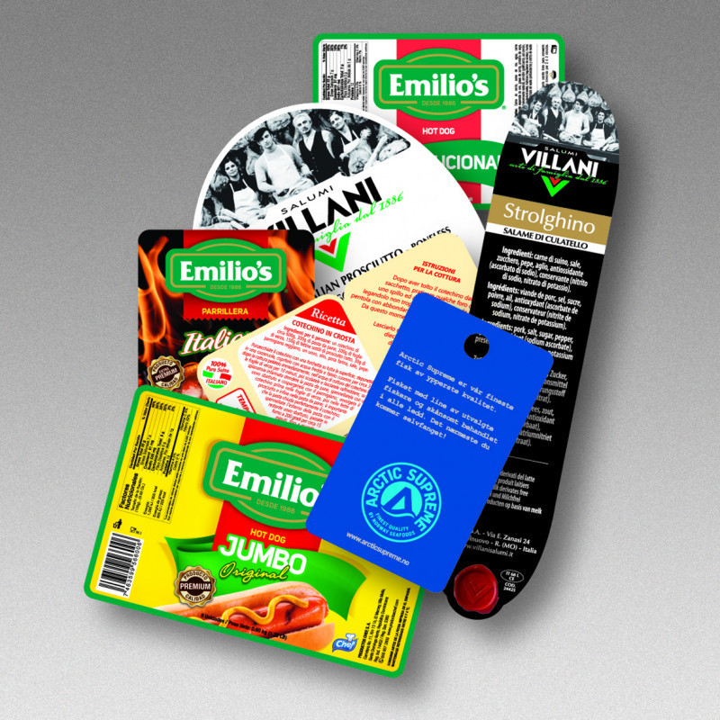 Etichette in plastica